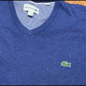 Lacoste Men’s V-neck cotton sweater